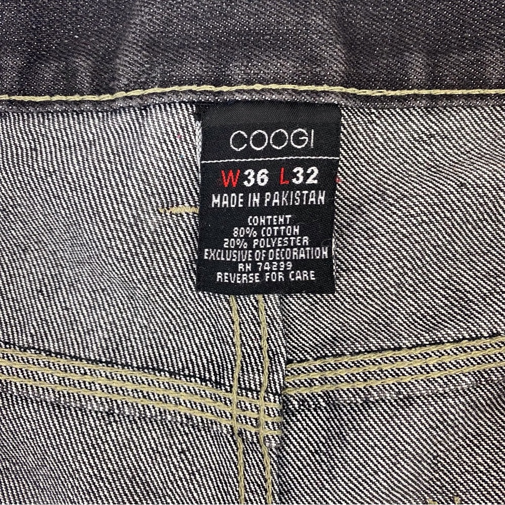 Vintage Coogi Embroidered Blue Denim Loose Fit Baggy Jeans - Picture 8 of 12